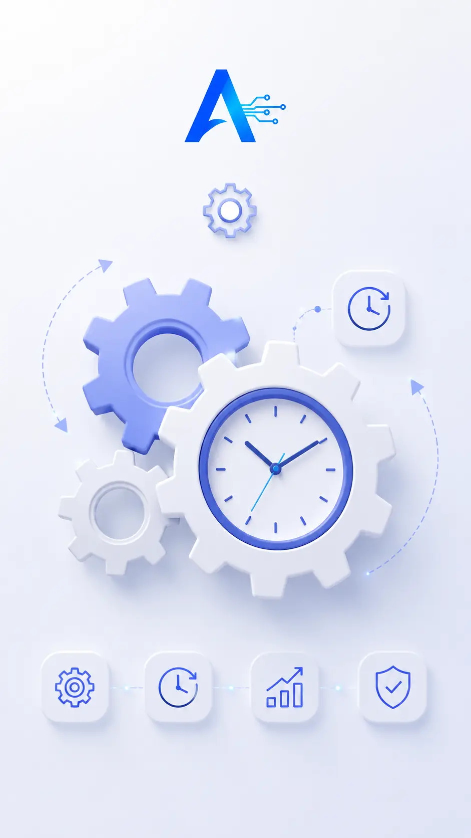 Automation workflow dashboard with AI-powered task scheduling
