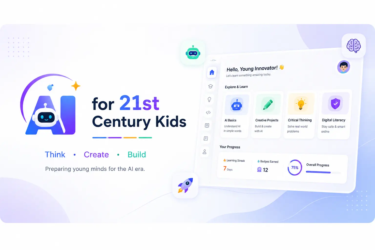 AI For 21st Century Kids - Young Tech Minds